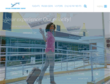 Tablet Screenshot of curacao-airport.com